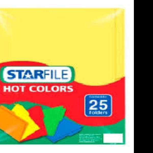 FOLDER BITONO CTA STARFILE AMARILLO PAQUETE C25 PZAS